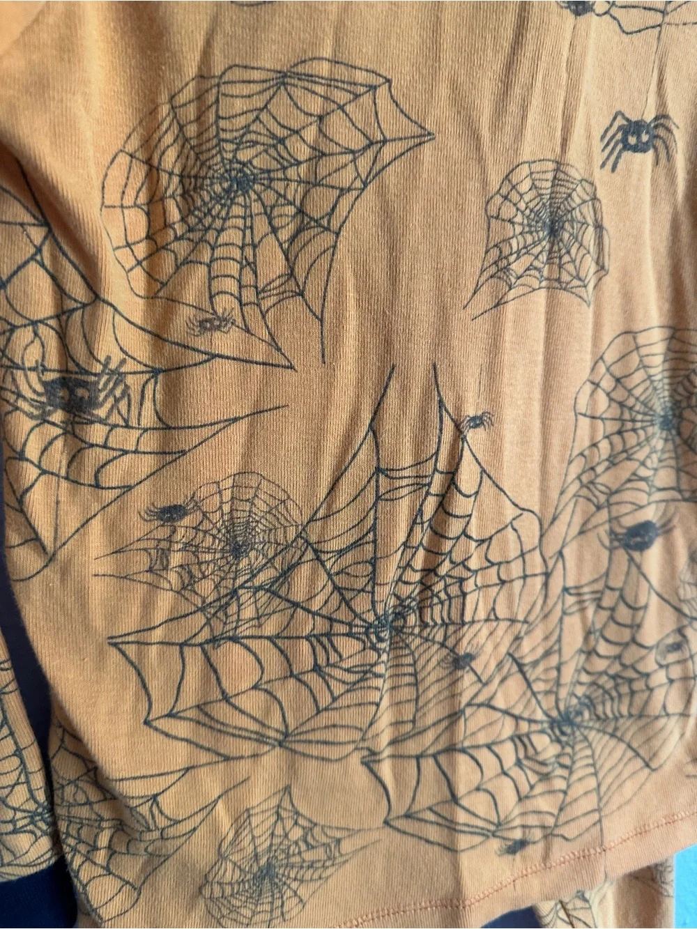 Burt’s Bees Baby size 4T toddler 2 pc 100% cotton Halloween spider pjs